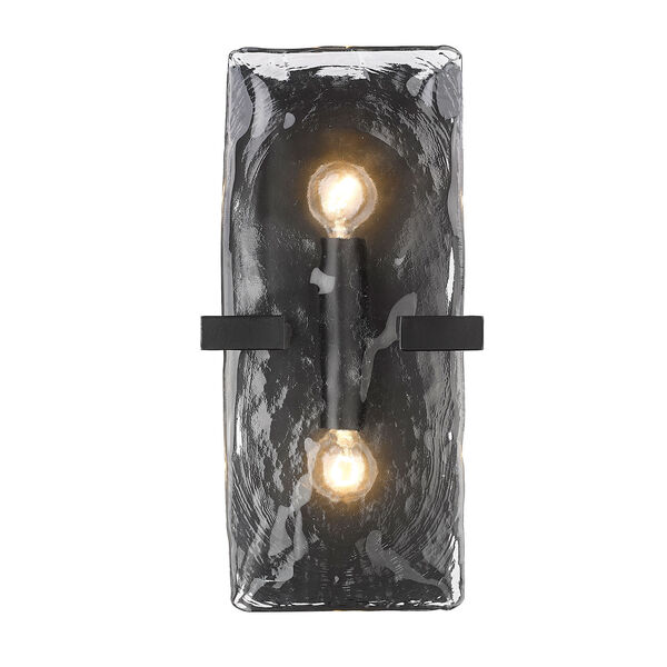 Aenon Matte Black Two-Light Wall Sconce, image 1